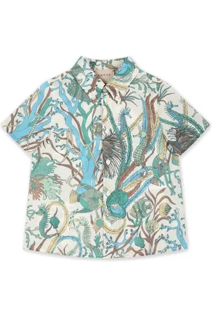 Gucci Camisa con estampado Marine
