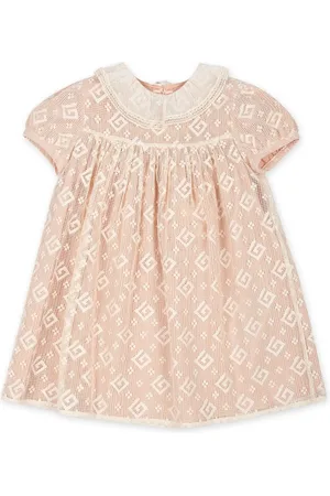 Gucci Vestido con detalle de macramé y motivo GG