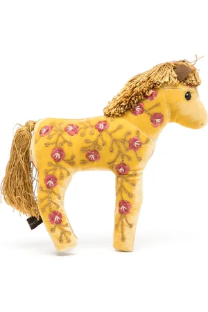 Anke Drechsel Peluche en forma de caballo bordado