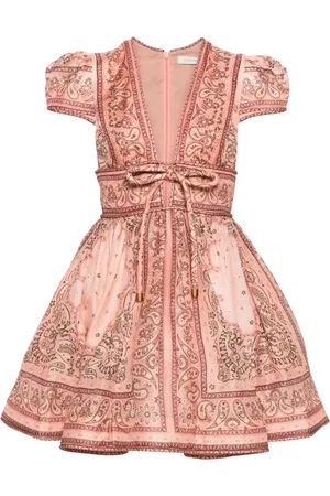 ZIMMERMANN Vestido corto acampanado con motivo de bandana