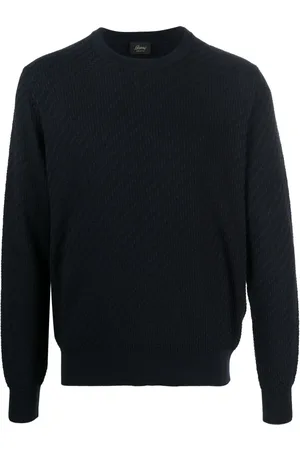 BRIONI Suéter de seda con cuello redondo