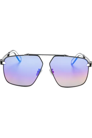 Philipp Plein Lentes de sol con logo grabado