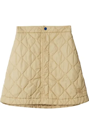 Burberry Falda corta con capitonado de rombos