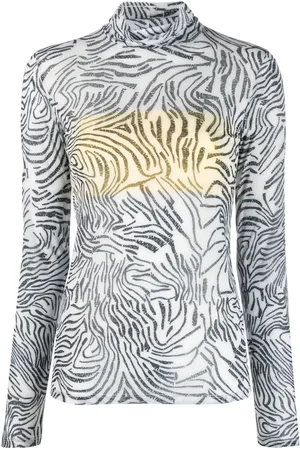 Patrizia Pepe Playera con estampado de cebra