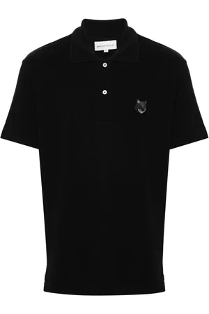 Maison Kitsuné Playera tipo polo con motivo Fox
