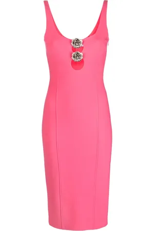 BLUMARINE Vestido sin mangas con detalle de rosa