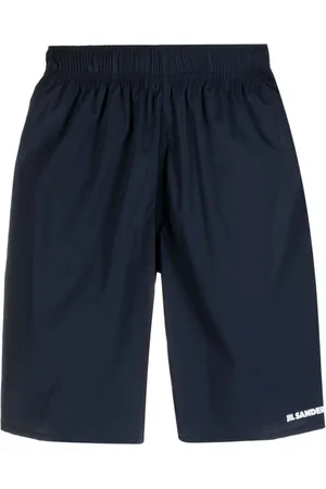 Jil Sander Shorts de playa con logo bordado