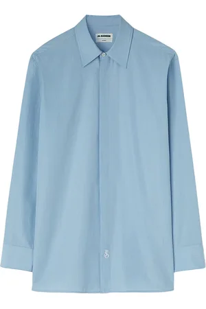 Jil Sander Camisa con logo bordado y motivo de rayas diplomáticas