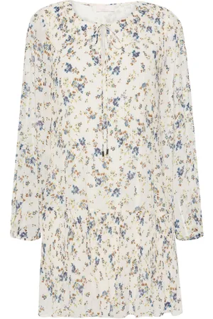 Liu Jo Vestido corto con estampado floral y pliegues