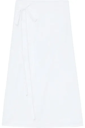 Proenza Schouler Falda de popelina con moño lateral