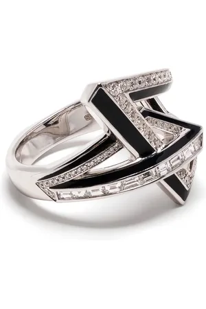 STEPHEN WEBSTER Anillo Vertigo Obtuse en oro blanco de 18kt con diamantes