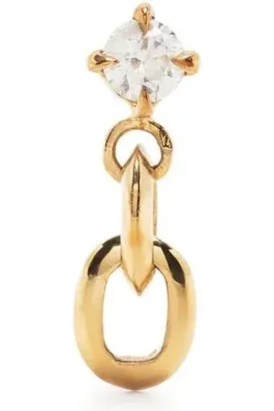 Lizzie Mandler Aretes en oro amarillo de 18kt con diamantes