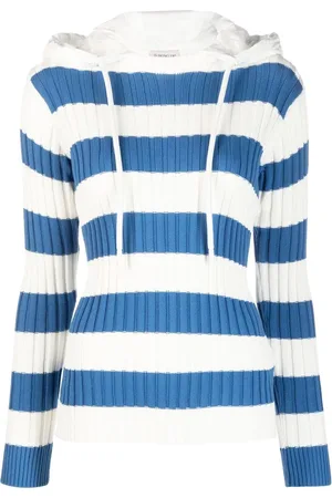 Moncler Top con capucha y motivo de rayas