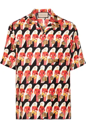 Gucci Camisa con estampado gráfico