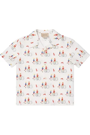 Gucci Playera con ilustración estampada