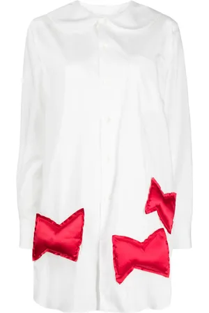 Comme des Garçons Camisa con panel cuadrados