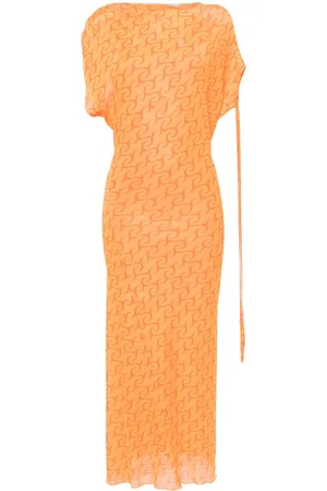 Jade Cropper Vestido midi con estampado abstracto