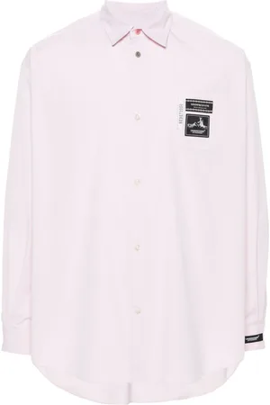 UNDERCOVER Camisa de popelina con aplique del logo
