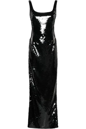 Alberta Ferretti Vestido largo con diseño de lentejuelas