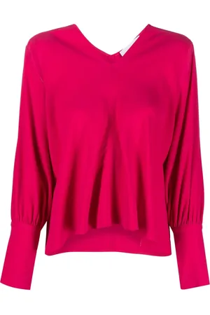 ERIKA CAVALLINI Blusa manga larga con cuello en V