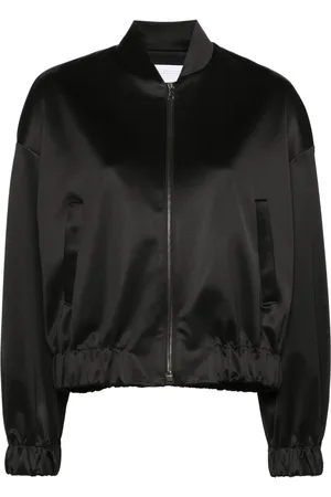 Harris Wharf London Chamarra bomber con efecto satinado y cierre