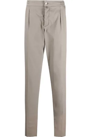 Kiton Pantalones de vestir con parche del logo