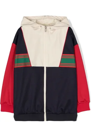 Gucci Chamarra con capucha y logo en jacquard