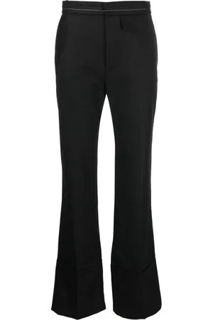 Victoria Beckham Pantalones acampanados con costuras en contraste
