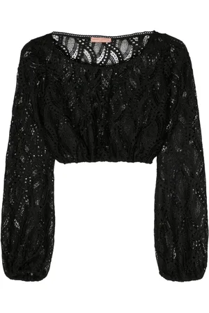 ERMANNO SCERVINO Top corto con diseño bordado