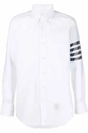 Thom Browne Camisa oxford con motivo 4-Bar