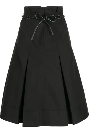 3.1 Phillip Lim Falda midi Origami con cintura alta