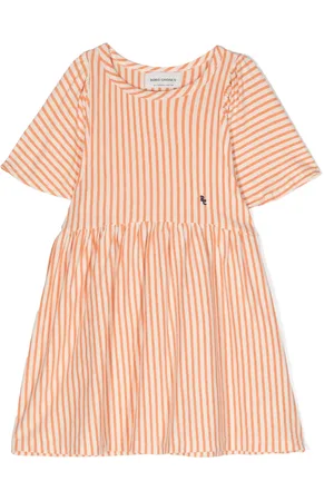 Bobo Choses Vestido con motivo de rayas y logo bordado