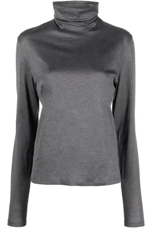 Saint Laurent Playera manga larga con cuello vuelto 2000