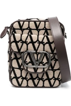 VALENTINO GARAVANI Mochila tipo mensajero Toile Iconographe VLogo