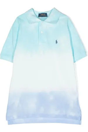 Ralph Lauren Playera tipo polo manga corta con estampado tie-dye