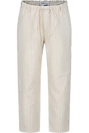 Emporio Armani Pantalones con cordones en la pretina y rayas estampadas