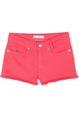 Tommy Hilfiger Shorts de mezclilla con dobladillo deshilachado