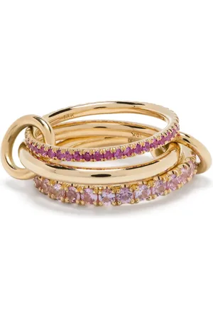 SPINELLI KILCOLLIN Anillo Norah Rose en oro amarillo de 18kt con zafiro