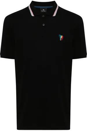 Paul Smith Playera tipo polo con parche Zebra