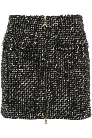 Patrizia Pepe Falda corta de tweed acampanada