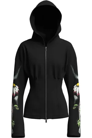 MACCAPANI Hoodie con estampado floral