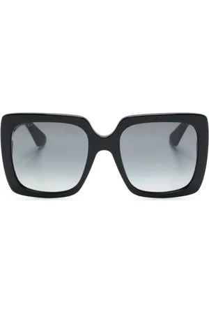 Gucci Lentes de sol con armazón rectangular