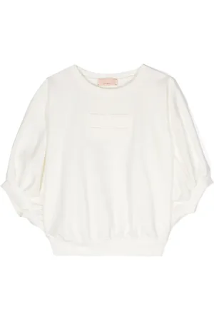 Elisabetta Franchi Sudadera con logo en relieve