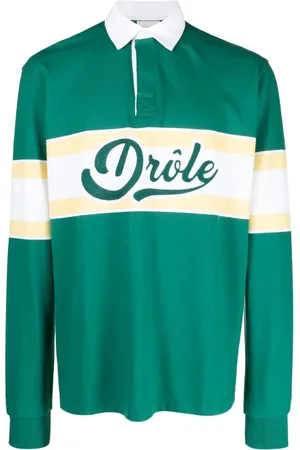 Drôle de Monsieur Playera tipo polo con logo estampado