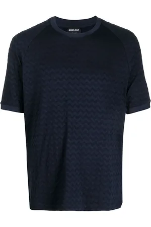 Giorgio Armani Playera texturizada con cuello redondo