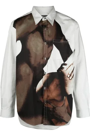 Y / PROJECT Camisa con estampado collage