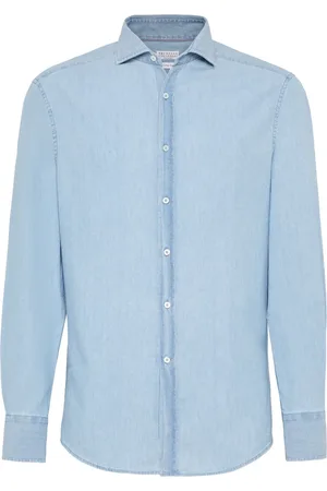 Brunello Cucinelli Camisa lisa con botones