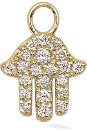 Lark & Berry Dije Hand Of Fatima en oro amarillo de 9kt con diamante