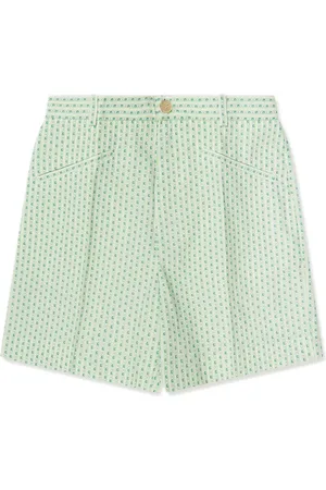 Gucci Shorts tejidos con motivo GG en intarsia