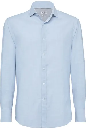 Brunello Cucinelli Camisa de tejido cambray